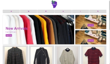 Grapevine Clothing — e-commerce website